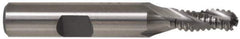Interstate - 1" Diam, Coarse Pitch, 2" LOC, 5 Flute Cobalt Roughing Ball End Mill - Uncoated, 4-1/2" OAL, 3/4" Shank Diam, Single End - USA Tool & Supply