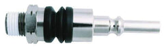 Value Collection - 1/4 Male BSPT Pneumatic Hose Swivel Fitting - Steel, Nickel Plated, CEJN Interchange - USA Tool & Supply