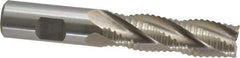 Interstate - 3/4" Diam, 2-1/2" LOC, 4 Flute Cobalt Roughing & Finishing Square End Mill - Uncoated, 4-5/8" OAL, 3/4" Shank Diam, Weldon Shank, 30° Helix, Non-Centercutting - USA Tool & Supply