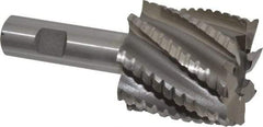 Interstate - 2" Diam, 2" LOC, 8 Flute Cobalt Roughing & Finishing Square End Mill - Uncoated, 4-1/2" OAL, 3/4" Shank Diam, Weldon Shank, 30° Helix, Non-Centercutting - USA Tool & Supply