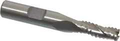Interstate - 9/32" Diam, 3/4" LOC, 3 Flute Cobalt Roughing & Finishing Square End Mill - Uncoated, 2-1/2" OAL, 3/8" Shank Diam, Weldon Shank, 30° Helix, Non-Centercutting - USA Tool & Supply