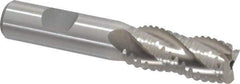 Interstate - 11/16" Diam, 1-5/8" LOC, 4 Flute Cobalt Roughing & Finishing Square End Mill - Uncoated, 3-3/4" OAL, 5/8" Shank Diam, Weldon Shank, 30° Helix, Non-Centercutting - USA Tool & Supply