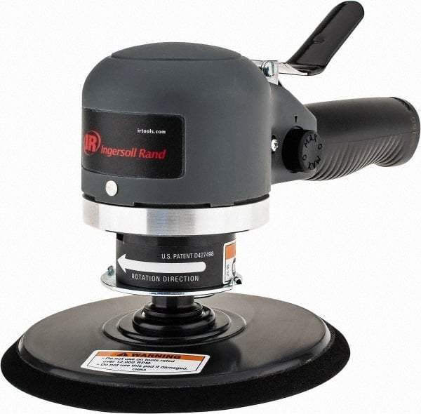 Ingersoll-Rand - 12,000 OPM, 16.98 CFM Air Consumption, Palm Air Orbital Sander - Round Pad, 1/4 NPT Inlet - USA Tool & Supply