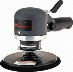 Ingersoll-Rand - 12,000 OPM, 16.98 CFM Air Consumption, Palm Air Orbital Sander - Round Pad, 1/4 NPT Inlet - USA Tool & Supply