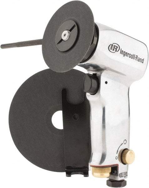 Ingersoll-Rand - 3 to 5" Disc, 18,000 RPM, Pneumatic Handheld Disc Sander - 24.99 CFM, 1/4 NPT Inlet, 0.45 hp - USA Tool & Supply