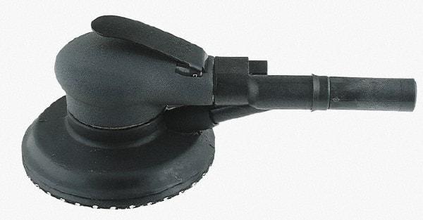 Ingersoll-Rand - 10,000 OPM, 18.5 CFM Air Consumption, Palm Air Orbital Sander - Round Pad, 1/4 NPT Inlet - USA Tool & Supply