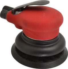 Ingersoll-Rand - 10,000 OPM, 18.5 CFM Air Consumption, Palm Air Orbital Sander - Round Pad, 1/4 NPT Inlet - USA Tool & Supply