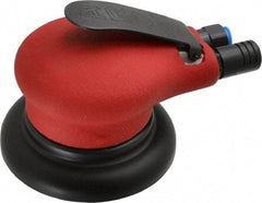 Ingersoll-Rand - 10,000 OPM, 18.5 CFM Air Consumption, Palm Air Orbital Sander - Round Pad, 1/4 NPT Inlet - USA Tool & Supply