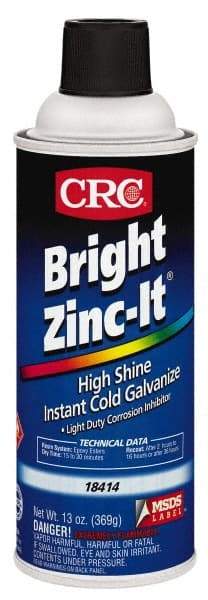 CRC - 16 oz Zinc Cold Galvanizing Compound - Comes in Aerosol - USA Tool & Supply