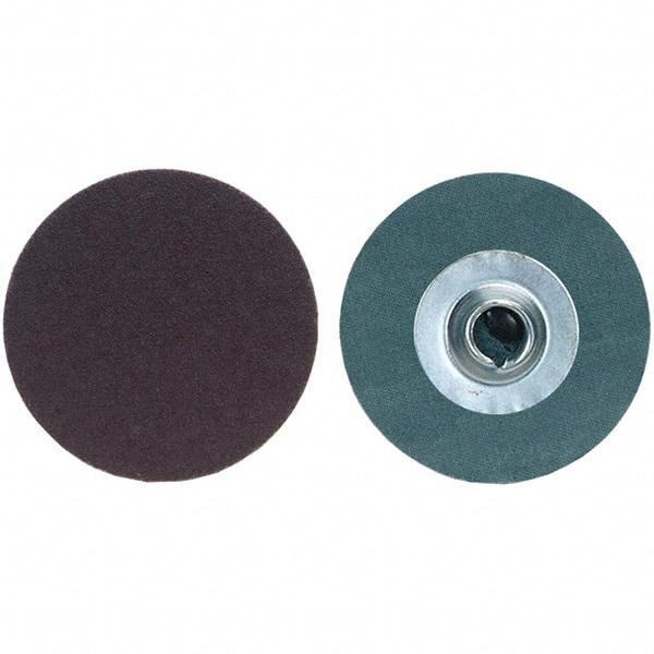 Merit Abrasives - 2" Disc Diam, 36 Grit, Aluminum Oxide Quick Change Disc - Type S Attaching System, Coated, Very Coarse Grade, 30,000 RPM, R228 Series - USA Tool & Supply