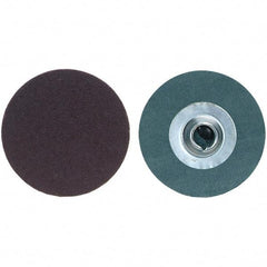 Merit Abrasives - 2" Disc Diam, 36 Grit, Aluminum Oxide Quick Change Disc - Type S Attaching System, Coated, Very Coarse Grade, 30,000 RPM, R228 Series - USA Tool & Supply