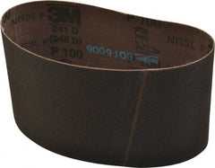 3M - 3-1/2" Wide x 15-1/2" OAL, 100 Grit, Aluminum Oxide Abrasive Belt - USA Tool & Supply