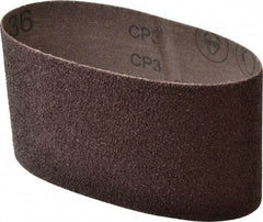 3M - 3-1/2" Wide x 15-1/2" OAL, 36 Grit, Aluminum Oxide Abrasive Belt - Aluminum Oxide, Very Coarse, Coated, X Weighted Cloth Backing, Series 341D - USA Tool & Supply