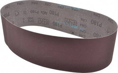 3M - 4" Wide x 36" OAL, 180 Grit, Aluminum Oxide Abrasive Belt - Aluminum Oxide, Very Fine, Coated, X Weighted Cloth Backing, Series 341D - USA Tool & Supply