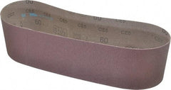 3M - 4" Wide x 36" OAL, 60 Grit, Aluminum Oxide Abrasive Belt - Aluminum Oxide, Medium, Coated, X Weighted Cloth Backing, Series 341D - USA Tool & Supply