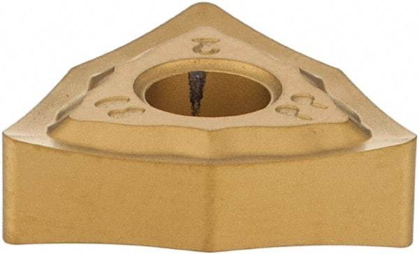 Iscar - WNMG432 PP Grade IC9250 Carbide Turning Insert - TiCN/Al2O3/TiN Finish, 80° Trigon, 1/2" Inscr Circle, 3/16" Thick, 1/32" Corner Radius - USA Tool & Supply