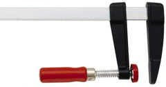 Bessey - 4-3/4" Deep Throat, 12" Max Capacity, Standard Sliding Arm Clamp - 1,980 Lb Clamping Pressure, 0.7" Spindle Diam - USA Tool & Supply