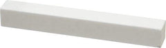 Made in USA - 220 Grit Aluminum Oxide Rectangular Dressing Stick - 4 x 1/2 x 1/2, Very Fine Grade, Vitrified Bond - USA Tool & Supply