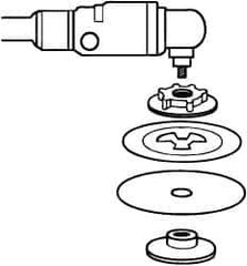 3M - Abrasive Disc Face Plate - 12,000 RPM - USA Tool & Supply