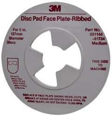 3M - Abrasive Disc Face Plate - 12,000 RPM - USA Tool & Supply