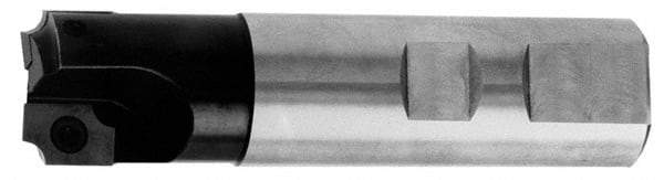 Cutting Tool Technologies - 0.06 to 0.06 Inch Cutting Radius, 5/8 Inch Cutter Diameter, 1 Style CV 12 Insert, 5/8 Inch Shank Diameter, Indexable Concave Radius Cutter - 3.38 Inch Overall Length, Through Coolant - USA Tool & Supply