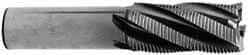 Interstate - 1-1/4" Diam, Fine Pitch, 6" LOC, 6 Flute Cobalt Roughing Square End Mill - Uncoated, 8-1/2" OAL, 1-1/4" Shank Diam, Single End - USA Tool & Supply