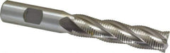 Interstate - 5/8" Diam, Fine Pitch, 2-1/2" LOC, 4 Flute Cobalt Roughing Square End Mill - Uncoated, 4-5/8" OAL, 5/8" Shank Diam, Single End - USA Tool & Supply