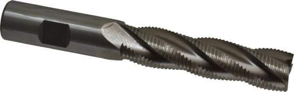 Interstate - 3/4" Diam, Fine Pitch, 3" LOC, 4 Flute Cobalt Roughing Square End Mill - Uncoated, 5-1/4" OAL, 3/4" Shank Diam, Single End - USA Tool & Supply