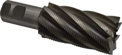 Interstate - 2" Diam, Fine Pitch, 4" LOC, 8 Flute Cobalt Roughing Square End Mill - Uncoated, 6-1/2" OAL, 1-1/4" Shank Diam, Single End - USA Tool & Supply