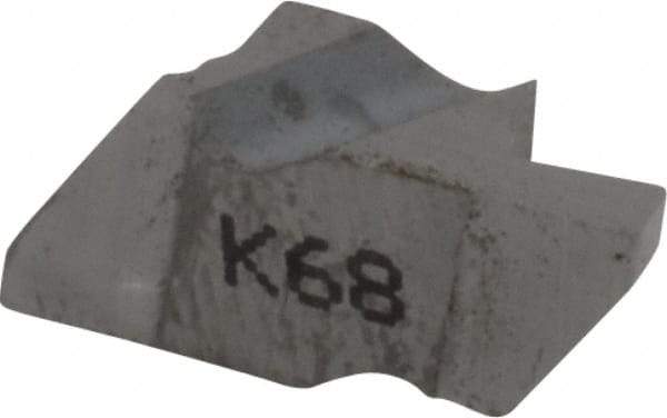 Kennametal - 2062NG Grade K68, 1.58mm Cutting Width Carbide Grooving Insert - 2.79mm Max Depth of Cut, Left Hand, 0.19mm Corner Radius, Uncoated - USA Tool & Supply