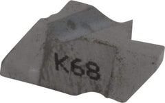 Kennametal - 2062NG Grade K68, 1.58mm Cutting Width Carbide Grooving Insert - 2.79mm Max Depth of Cut, Left Hand, 0.19mm Corner Radius, Uncoated - USA Tool & Supply