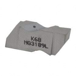 Kennametal - 3189NG Grade K68, 4.8mm Cutting Width Carbide Grooving Insert - 3.81mm Max Depth of Cut, Left Hand, 0.57mm Corner Radius, Uncoated - USA Tool & Supply