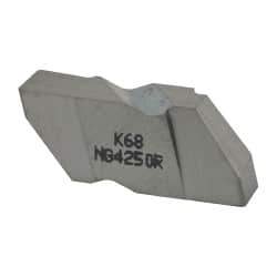Kennametal - 4250NG Grade K68, 6.35mm Cutting Width Carbide Grooving Insert - 6.35mm Max Depth of Cut, Right Hand, 0.57mm Corner Radius, Uncoated - USA Tool & Supply