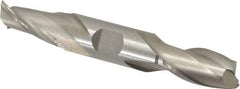 Interstate - 11/16", 1-5/16" LOC, 3/4" Shank Diam, 5" OAL, 2 Flute, Cobalt Square End Mill - Double End, Uncoated, Spiral Flute, Centercutting, Right Hand Cut, Right Hand Flute - USA Tool & Supply