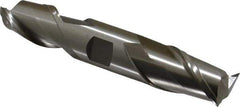 Interstate - 1", 1-5/8" LOC, 1" Shank Diam, 5-7/8" OAL, 2 Flute, Cobalt Square End Mill - Double End, Uncoated, Spiral Flute, Centercutting, Right Hand Cut, Right Hand Flute - USA Tool & Supply