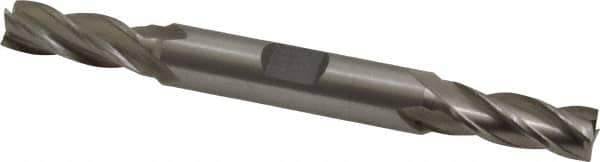 Interstate - 5/16", 3/4" LOC, 3/8" Shank Diam, 3-1/2" OAL, 4 Flute, Cobalt Square End Mill - Double End, Uncoated, Spiral Flute, Centercutting, Right Hand Cut, Right Hand Flute - USA Tool & Supply