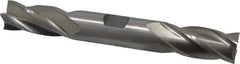 Interstate - 3/4", 1-5/8" LOC, 3/4" Shank Diam, 5-5/8" OAL, 4 Flute, Cobalt Square End Mill - Double End, Uncoated, Spiral Flute, Centercutting, Right Hand Cut, Right Hand Flute - USA Tool & Supply