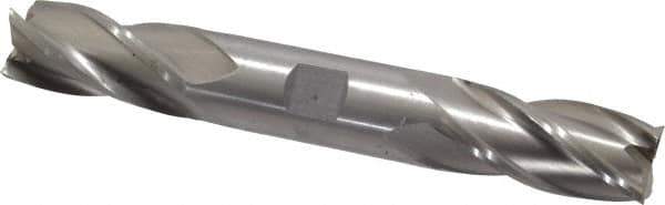 Interstate - 7/8", 1-7/8" LOC, 7/8" Shank Diam, 6-1/8" OAL, 4 Flute, Cobalt Square End Mill - Double End, Uncoated, Spiral Flute, Centercutting, Right Hand Cut, Right Hand Flute - USA Tool & Supply