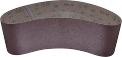 3M - 6" Wide x 48" OAL, 60 Grit, Aluminum Oxide Abrasive Belt - Aluminum Oxide, Medium, Coated, X Weighted Cloth Backing, Series 341D - USA Tool & Supply