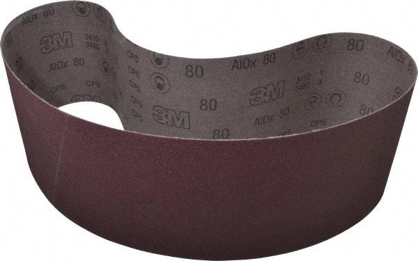 3M - 1/2" Wide x 18" OAL, 45 Trizact Grit, Aluminum Oxide Abrasive Belt - Aluminum Oxide, Extra Fine, Coated, X Weighted Cloth Backing, Series 237AA - USA Tool & Supply