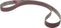 3M - 1" Wide x 42" OAL, 320 Grit, Aluminum Oxide Abrasive Belt - Aluminum Oxide, Extra Fine, Coated, X Weighted Cloth Backing, Series 241D - USA Tool & Supply