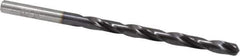 Chicago-Latrobe - #10 135° High Speed Steel Jobber Drill - TiAlN Finish, Right Hand Cut, Spiral Flute, Straight Shank, 3-5/8" OAL, Split Point - USA Tool & Supply