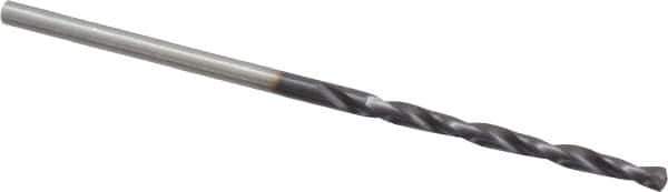 Chicago-Latrobe - #49 135° High Speed Steel Jobber Drill - TiAlN Finish, Right Hand Cut, Spiral Flute, Straight Shank, 2" OAL, Split Point - USA Tool & Supply