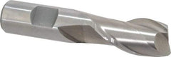 Interstate - 13/16", 1-1/2" LOC, 3/4" Shank Diam, 3-3/4" OAL, 2 Flute, Cobalt Square End Mill - Single End, Uncoated, Spiral Flute, Centercutting, Right Hand Cut, Right Hand Flute - USA Tool & Supply
