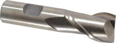 Interstate - 15/16", 1-1/2" LOC, 3/4" Shank Diam, 3-5/8" OAL, 2 Flute, Cobalt Square End Mill - Single End, Uncoated, Spiral Flute, Centercutting, Right Hand Cut, Right Hand Flute - USA Tool & Supply