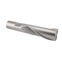 Interstate - 1", 1-1/2" LOC, 3/4" Shank Diam, 3-3/4" OAL, 2 Flute, Cobalt Square End Mill - Single End, Uncoated, Spiral Flute, Centercutting, Right Hand Cut, Right Hand Flute - USA Tool & Supply