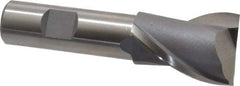 Interstate - 1-3/16", 1-5/8" LOC, 3/4" Shank Diam, 3-7/8" OAL, 2 Flute, Cobalt Square End Mill - Single End, Uncoated, Spiral Flute, Centercutting, Right Hand Cut, Right Hand Flute - USA Tool & Supply