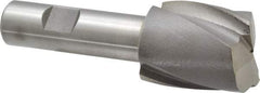 Interstate - 1-3/8", 1-5/8" LOC, 3/4" Shank Diam, 4-1/8" OAL, 2 Flute, Cobalt Square End Mill - Single End, Uncoated, Spiral Flute, Centercutting, Right Hand Cut, Right Hand Flute - USA Tool & Supply