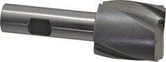Interstate - 1-1/2", 1-5/8" LOC, 3/4" Shank Diam, 4-1/8" OAL, 2 Flute, Cobalt Square End Mill - Single End, Uncoated, Spiral Flute, Centercutting, Right Hand Cut, Right Hand Flute - USA Tool & Supply