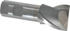 Interstate - 1-1/2", 1-5/8" LOC, 1" Shank Diam, 4-1/8" OAL, 2 Flute, Cobalt Square End Mill - Single End, Uncoated, Spiral Flute, Centercutting, Right Hand Cut, Right Hand Flute - USA Tool & Supply